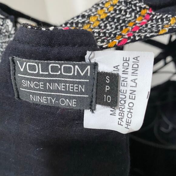 VOLCOM Dress Black Coverup Size Small - Picture 5 of 15